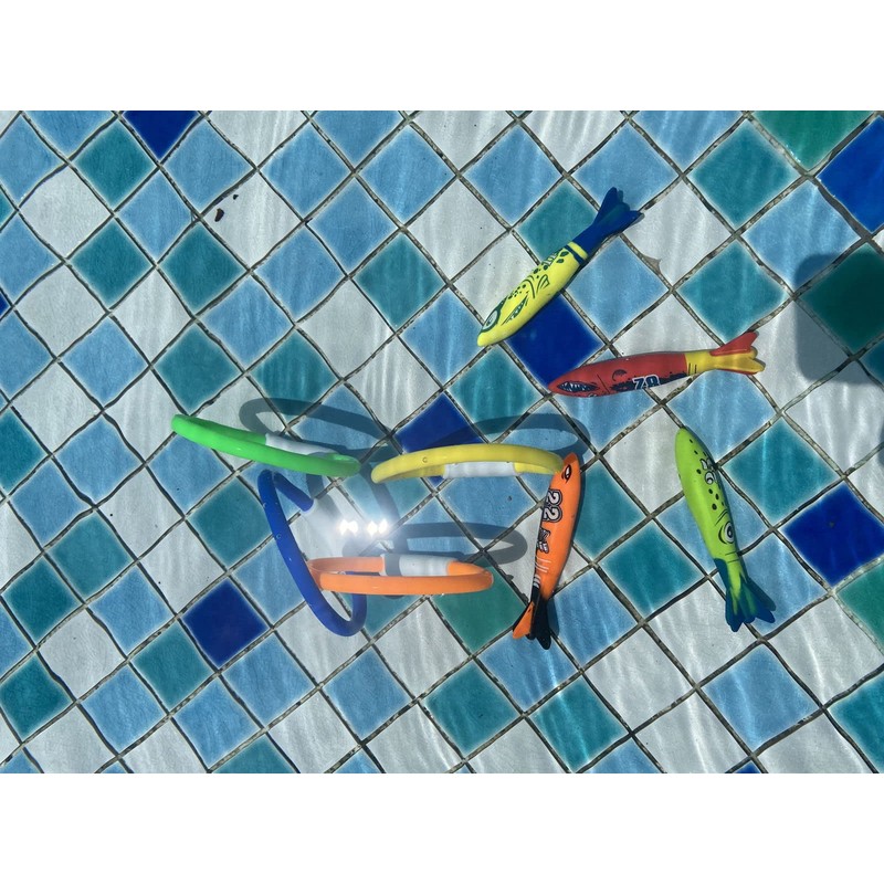 Topways® Diving Pool Toys Set, Dive Rings Sticks Diving Torpedo