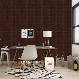 Wood Wallpaper Wood Grain Wallpaper Brown Wood Grain Peel & Stick Wallpaper Red Wood Light Spot Vinyl Wallpaper Self-Adhesive Wallpaper Shelf Paper for Wall Decal, 17.7"×236"
