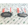 Land Rover About Oval Badges Black ON Silver -New Genuine