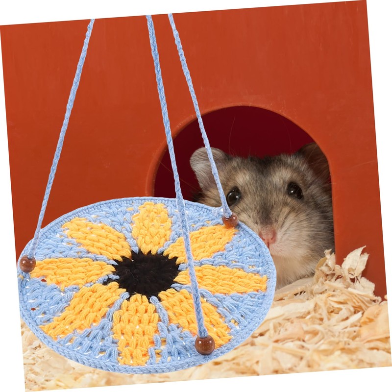 Kisangel Bearded Dragon Hammock Swing Toy Reptile Hammock Bed for