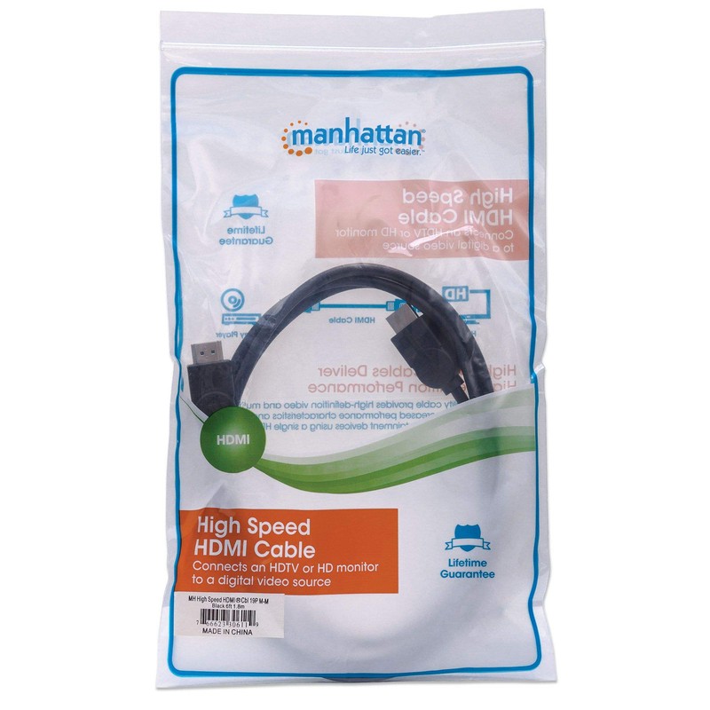 Cable Video Hdmi 1.3 M-M 1.8M Bolsa