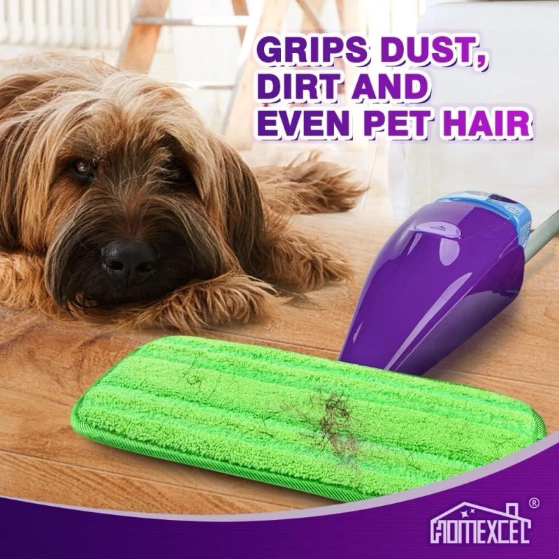 Swiffer Microfiber Mop Pads Compatible With Swiffer WetJet Reusable Machine