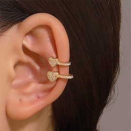 Ear Cuff Earrings Star Cuff Earrings Love Heart Cuff Earrings Sliver Gold Cuff Earrings for Women