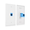 Cable Matters 2-Pack 1-Port Ethernet Wall Plate, White, Cat6 Wall