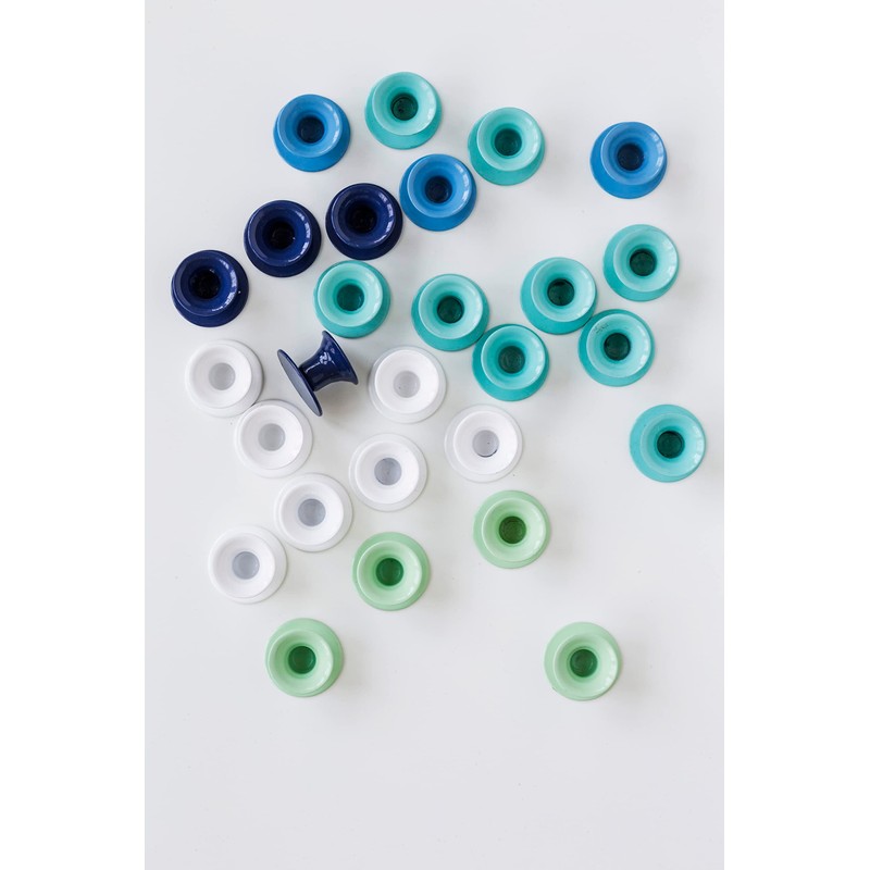 KunstIndustrien, Turquoise Candleholder, The Bell, pack of 2