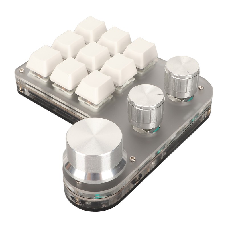 DIY Programmable Keyboard with RGB Light 9 Keys 3 Knobs