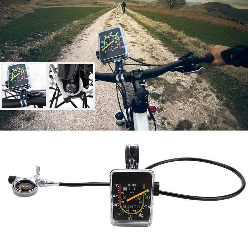 MAGT Bicycle Computer, Durable Bicycle Speedometer Metal-Plastic Bicycle Odometer Classic