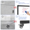 Rolling Whiteboard on Wheels, Double-Sided Magnetic Dry Erase Board with