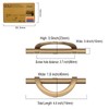 Amerdeco 10 Pack Champagne Bronze Cabinet Pulls 3.75 Inch(96MM) Hole