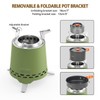 ONLYFIRE OUTDOOR LIVING 2-in-1 Smokeless Fire Pit with Pot Bracket