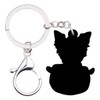 WEVENI Acrylic Yorkshire Terrier Dog Key Chains Women Girl Handbag