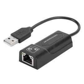 ZJchao Adaptador Ethernet USB2.0 a RJ45, Tarjeta de Red USB a Ethernet 10/100 Mbps, Compatible con Portátiles y Ordenadores de Escritorio Adaptador USB a Ethernets Adaptadors Internet