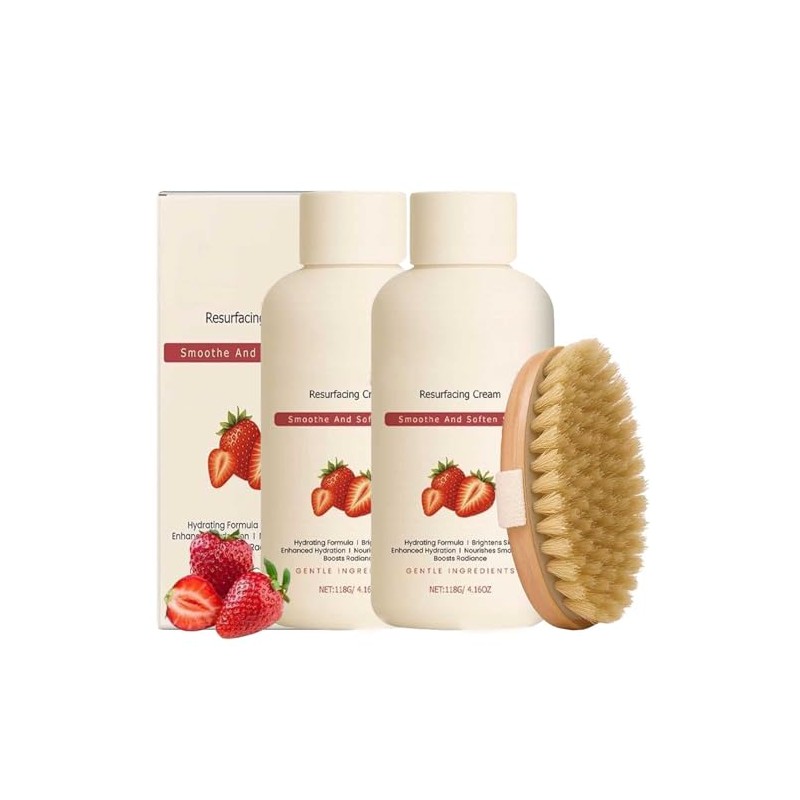 Piezas Crema Rejuvenecedora Piel Fresa Loción Piernas Mujeres Reduce Protuberancias