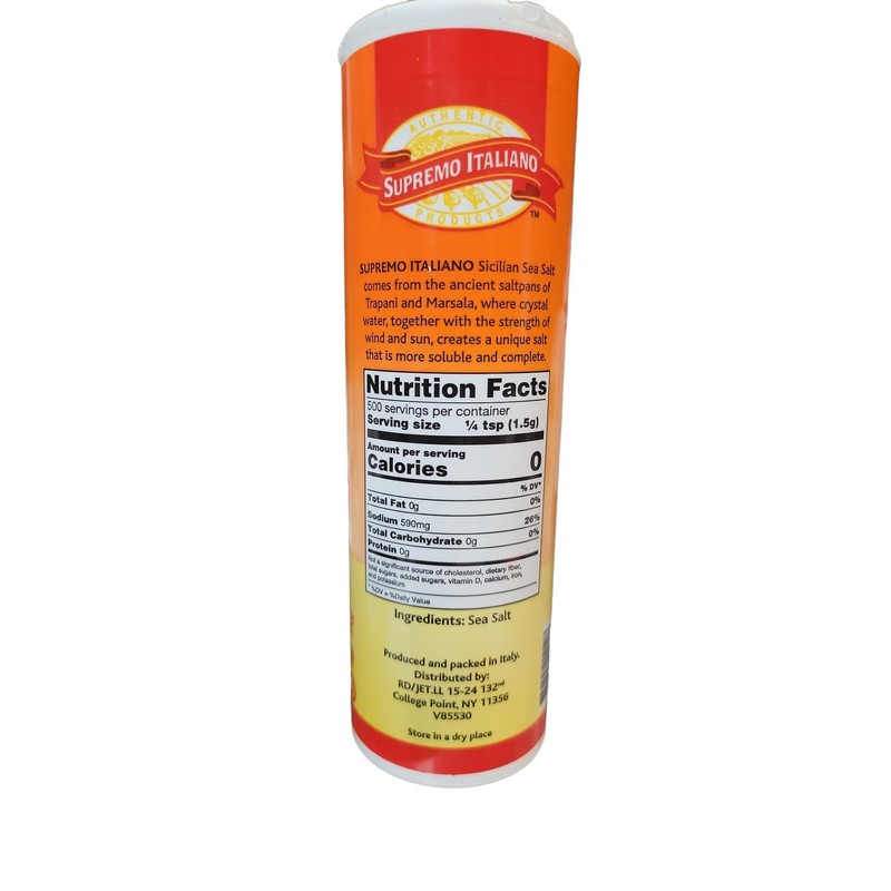 Supremo Italiano Coarse Sea Salt, 26 Ounce