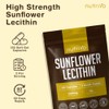 Nutrivo Sunflower Lecithin Capsules 2400mg |120 Softgels | 2 Month
