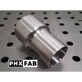 Phx Fab 2.5" OD to 2.75" OD Reducer 304 Stainless Steel Exhaust Pipe Adapter Connector