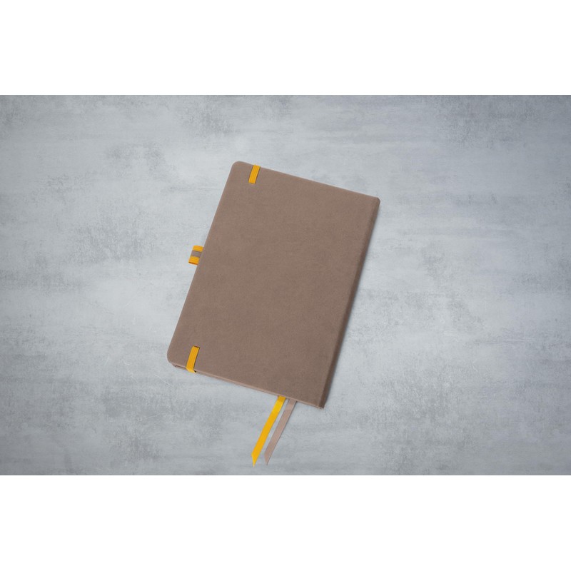 SIGEL LS102 Linescape Notebook Squared Approx. A5 Brown Yellow Hard