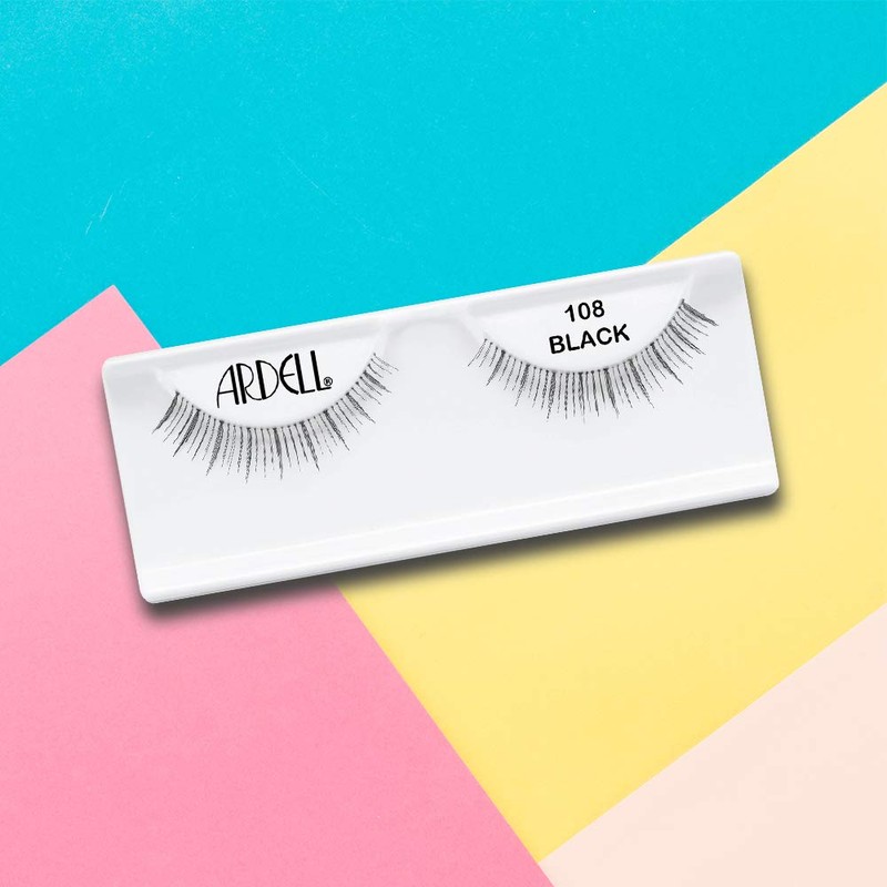 Ardell Natural Lashes False Eyelashes 108 - Black, Lightweight, Reusable