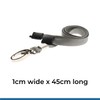 PCL Media ltd® Grey Lanyard for use with Rigid ID
