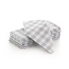 GAMUSI Gingham Check Cloth Napkins Pack of 6 Durable Cotton