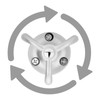 SOTECH Tromso 3-Way Swivel Hooks Stainless Steel Look Matt 53