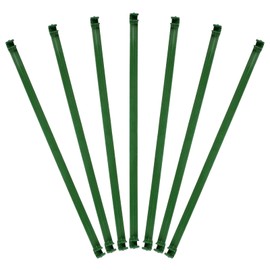 Yardwe 24 Pieces Trellis Plant Stake Tomato Sticks Connectors Plant Support Trellis Rod Trellis Plant Rod for 11 mm Diameter Plant Stakes 30 cm Long