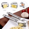 Garlic Press Rocker, Stainless Steel Garlic Crusher Mincer with Bottle