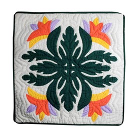 Hawaiian quilt Cushion Cover ba-doobuparadaisusutoretia, gokurakutyouka Pattern 48x48 cm