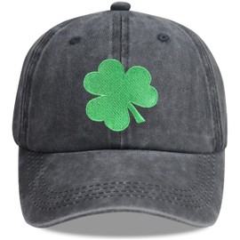 HHNLB St Patrick's Day Decorations for Men Women, Lucky of The Irish Hat, Adjustable Cotton Embroidered Green Baseball Cap