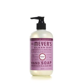 Mrs. Meyer's Hand Soap, Made with Essential Oils, Biodegradable Formula, Peony, 12.5 fl. oz