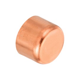 PATIKIL 1 Inch ID Copper Pipe End Cap, Copper Fitting Cap Sweat Plug Solder Connection for Plumbing HVAC Air Conditioner