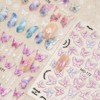 Nail Stickers 6 Sheets 5D Aurora Nail Art Stickers Decals