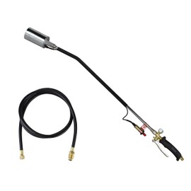 TITUS Push-Start Propane Weed Torch High Output Wood Ice Snow Roofing Road