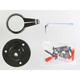 WAKI Sangyo ABIRA HIT020 Warmth Handrail Bracket Set, Black, For Thickness 1.3 inches (32 mm) Walls, Columns