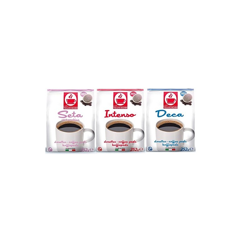 Bonini Coffee Pads for Senseo - Variety Pack 3 x