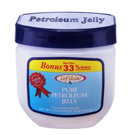SOFSKIN (USA Brand) Lip Care -100% Pure White Petroleum Jelly, No Smell, pH 5.5 No skin allergy - 10 gm - 25 Jars