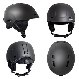 STOMP Ski & Snowboarding Snow Sports Helmet for Men & Women with Removable & Washable Liner and Ear Pads, CE & ASTM Certified (Matte White, Large)