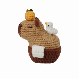 AYNKH Beginner Crochet Kit - Capybara Crochet Kit Starters Crocheting, Perfect for Novice Crafters, Ideal Creative DIY Gift for Craft Lovers, with Instructions and Video Tutorials for DIY Craft