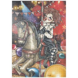 MyPuzzle Carousel - Victoria Francés - Misty Circus - Premium 1000 Piece Puzzle - MyPuzzle Special Collection by Heye Puzzle