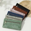 Bakurok Wallet Women Slim Thin RFID Blocking Bifold Floral Minimalist