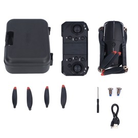 4K Drone with Triple Cameras Anti Shake 5G Transmission Live Video RC Quadcopter Toy with 3D Flip Smart Hover Obstacle Avoidance Breathing Light