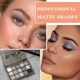 15 Colors Eyeshadow Palette Matte Nude Eye Makeup Palette Ultra-Blendable Long Lasting High Pigmented,Waterproof,Nudes Neutral Smooth Eye Shadow Palette for Women,Natural Charming Looking