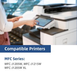 Skydo LC404 MFC-J1205W LC404XL Ink Cartridges Replacement Compatible for Brother LC 404 LC404XL LC-404 Work with MFC-J1205W MFC-J1215W MFC J1205W J1215W Printer (4 Pack, Black Cyan Magenta Yellow)