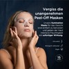 Moisturising cloth masks face, repairs, soothes and regenerates, rich in