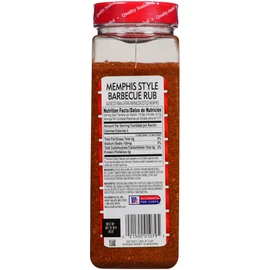 Lawry's Memphis Style Barbecue Rub, 25 oz - One 25 Ounce Container of Memphis Dry Rub, Perfect for BBQ Rub Wings, Ribs, Brisket and More