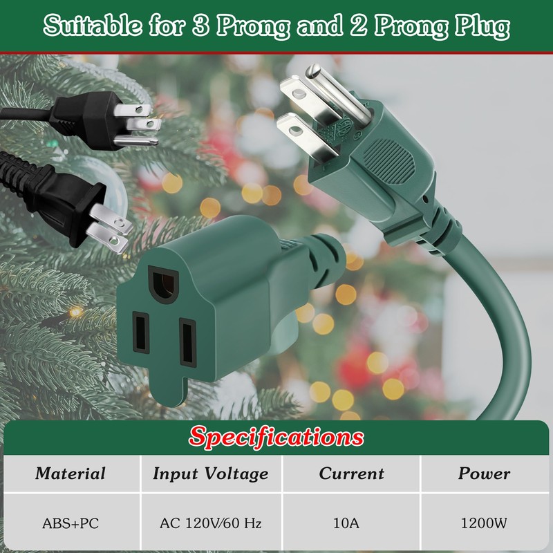 Enhon Wireless Remote Switch for Christmas Tree Lights, Works Up