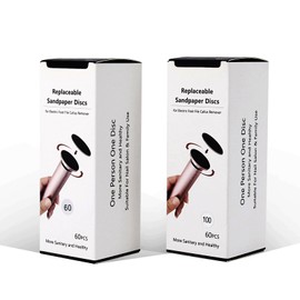 120pcs Disco di Carta di Vetro di Ricambio per Rapeur Piedi Elettrico Pedicure Grattugia Elettrico Piedi (60+100)