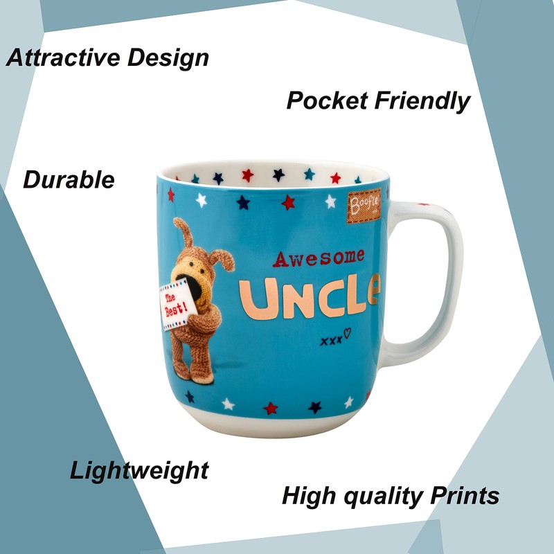 Boofle 62648 Awesome Uncle, Cute Hot Drinks, Ideal Birthday, Christmas,