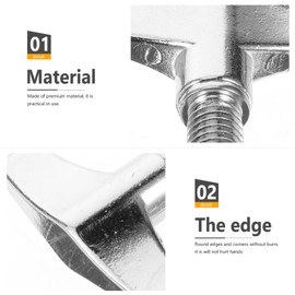 MILISTEN Drum Cymbal Stand Wing Screw 4pcs Metal Brackets Drums Wing Screw Percussion Instrument Accessories Instrument Tool Butterfly