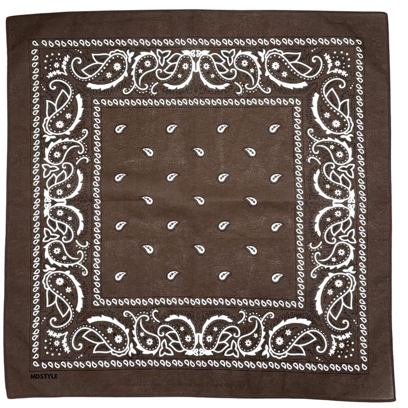 MDSTYLE 100% Cotton Bandana for Men & Women 22" x